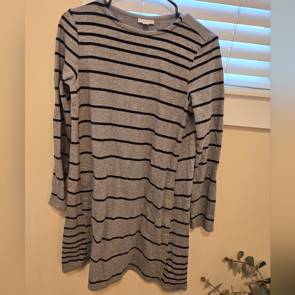 J Jill striped dress cotton/modal S